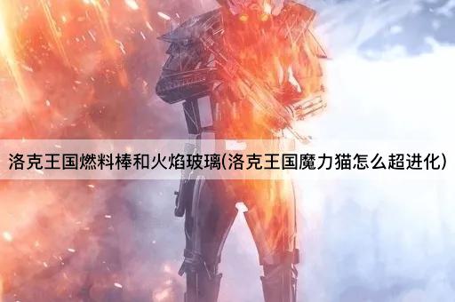 洛克王国燃料棒和火焰玻璃(洛克王国魔力猫怎么超进化)